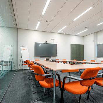 линейные led светильники Jazzway серии PPO-02 - пример установки