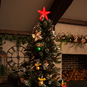 led звезда Uniel UL-00008704 на елку - пример использования