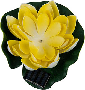 плавающий садовый led светильник Uniel USL-S-827/PT060 Yellow Waterlily - внешний вид