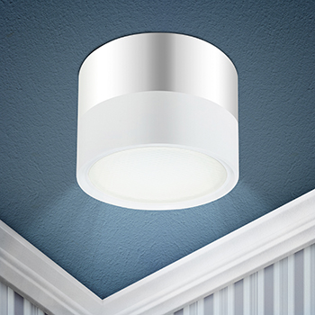 cветильник накладной OL7 GX53 WH/CH "Эра" - пример установки