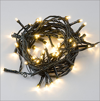 led гирлянда Uniel ULD-S0500-050/DGA Warm White IP20 - включенная