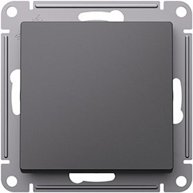 переключатель 1-клавишный Systeme Electric AtlasDesign, базальт - внешний вид