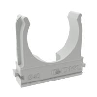 купить Держатель для трубы 40мм серый DKC 50шт  в Пензе Держатель для трубы 40мм серый DKC 50шт