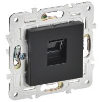 купить Сканди черный розетка RJ45 скрытая 1-ая кат.5E в Пензе Сканди черный розетка RJ45 скрытая 1-ая кат.5E