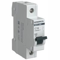купить Автомат 1Р 16А C 4,5кА ВА47-29М GENERICA в Пензе Автомат 1Р 16А C 4,5кА ВА47-29М GENERICA