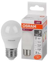 Лампа светодиодная Е27 7Вт 4000К 560лм шар G45 матовая  Osram LED Value