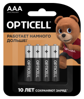 купить Батарейка AAA(мизинчик) алкалиновая BL4 Opticell Basic  в Пензе Батарейка AAA(мизинчик) алкалиновая BL4 Opticell Basic