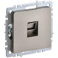 купить Брайт шампань розетка RJ45 скрытая 1-ая  в Пензе Брайт шампань розетка RJ45 скрытая 1-ая