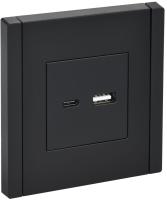купить Фортепиано черный механизм USB A+C скрытая 2-ая 3,1А в Пензе Фортепиано черный механизм USB A+C скрытая 2-ая 3,1А