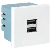 купить Розетка кабель-канал USB A+A 2-ая 2мод белый EKF С-лайн в Пензе Розетка кабель-канал USB A+A 2-ая 2мод белый EKF С-лайн
