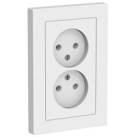 AtlasDesign лотос розетка скрытая 2-мест IP20 в сборе