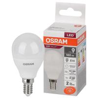 купить Лампа шар свд Е14 7Вт 4000К 560лм P45 матовый Osram в Пензе Лампа шар свд Е14 7Вт 4000К 560лм P45 матовый Osram