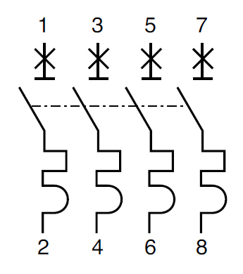 купить Автомат 4Р 40А C 6кА S9FN Systeme Electric Systeme9  в Пензе Автомат 4Р 40А C 6кА S9FN Systeme Electric Systeme9
