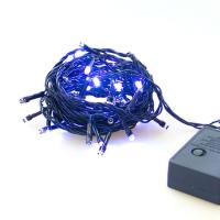 купить Гирлянда нить 5м синий 50свд с контроллером IP20 черный провод 8 режимов в Пензе Гирлянда нить 5м синий 50свд с контроллером IP20 черный провод 8 режимов