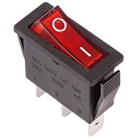 купить Выключатель ON-OFF 15А 250В индикатор красный в Пензе Выключатель ON-OFF 15А 250В индикатор красный