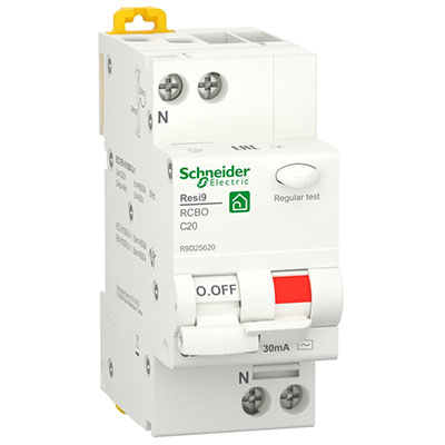 купить Дифавтомат 2Р 20А C 30мА 6кА Resi9 2мод Schneider Electric в Пензе Дифавтомат 2Р 20А C 30мА 6кА Resi9 2мод Schneider Electric