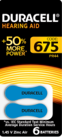 купить Батарейка дисковая ZA675 BL6 Duracell слуховой аппарат в Пензе Батарейка дисковая ZA675 BL6 Duracell слуховой аппарат