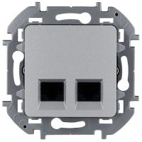 купить Инспириа алюминий розетка RJ45 8(8) скрытая 2-ая Cat5е UTP в Пензе Инспириа алюминий розетка RJ45 8(8) скрытая 2-ая Cat5е UTP