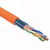 купить Кабель витая пара F/UTP, CAT 5e, ZH нг(А)-HF, 4PR, 24AWG, INDOOR, SOLID, оранжевый, 305м, REXANT в Пензе Кабель витая пара F/UTP, CAT 5e, ZH нг(А)-HF, 4PR, 24AWG, INDOOR, SOLID, оранжевый, 305м, REXANT
