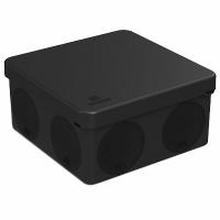 Коробка 100*100*50 квадрат черный IP66 HF УХЛ1 Промрукав