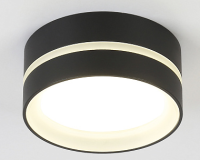 Светильник точечный GX53 круг черный накладной Ambrella IP44