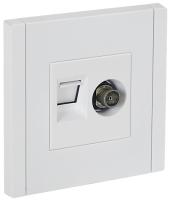 купить Фортепиано белый механизм RJ45+TV скрытая 2-ая кат.5е в Пензе Фортепиано белый механизм RJ45+TV скрытая 2-ая кат.5е