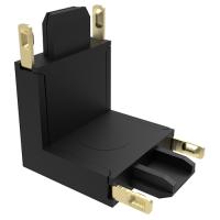 купить Коннектор черный V-обр. Jazzway MTR16 CV-BL  в Пензе Коннектор черный V-обр. Jazzway MTR16 CV-BL