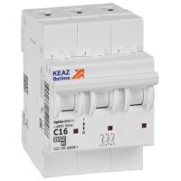 купить Автомат 3Р 16А C 4,5кА ВМ63 КЭАЗ OptiDin  в Пензе Автомат 3Р 16А C 4,5кА ВМ63 КЭАЗ OptiDin