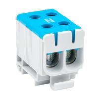 купить Клемма вводная DIN-рейка 50мм2 160А синий EKF двойная в Пензе Клемма вводная DIN-рейка 50мм2 160А синий EKF двойная