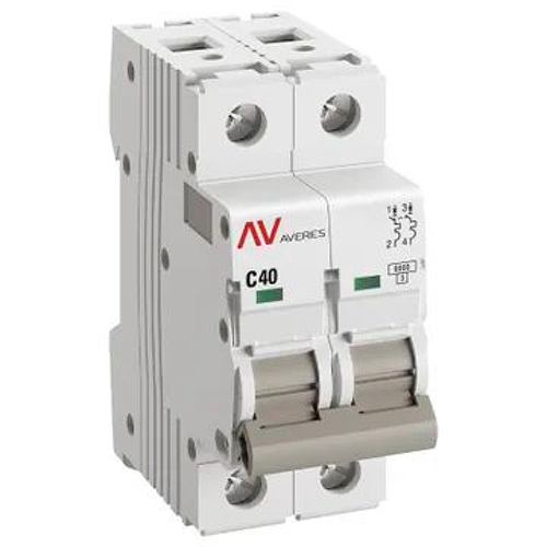 купить Автомат 2Р 40А C 6кА AV-6 EKF Averes  в Пензе Автомат 2Р 40А C 6кА AV-6 EKF Averes