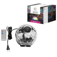 Светильник-проектор свд Диско-шар RGBYPW музыкальный с ДУ, Bluetooth, USB, вращающийся