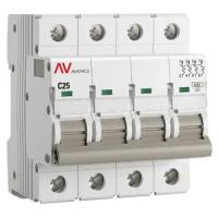 купить Автомат 4Р 25А C 6кА AV-6 EKF Averes  в Пензе Автомат 4Р 25А C 6кА AV-6 EKF Averes