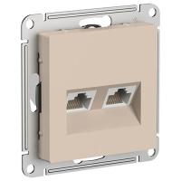 купить Атлас песочный розетка RJ45 скрытая 2-ая  в Пензе Атлас песочный розетка RJ45 скрытая 2-ая