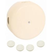 Коробка 110*110*35 круг песочное золото IP20 