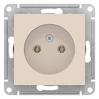 AtlasDesign бежевый розетка скрытая 1-мест IP20 