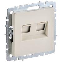 купить Брайт бежевый розетка RJ45 скрытая 2-ая  в Пензе Брайт бежевый розетка RJ45 скрытая 2-ая