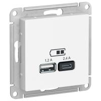 купить Атлас лотос розетка USB A+C скрытая 2-ая  в Пензе Атлас лотос розетка USB A+C скрытая 2-ая