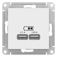 AtlasDesign белый розетка USB скрытая 2-ая  