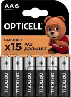 купить Батарейка AA(пальчик) алкалиновая BL6 Opticell Basic  в Пензе Батарейка AA(пальчик) алкалиновая BL6 Opticell Basic