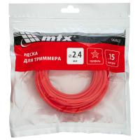 Леска для триммера звезда 2,4 мм х 15 м MTX