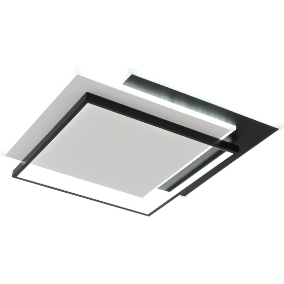 купить Светильник потолочный (люстра) свд 146Вт 3000К-6000К 10950лм белый/черный пульт диммер  в Пензе Светильник потолочный (люстра) свд 146Вт 3000К-6000К 10950лм белый/черный пульт диммер