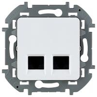 купить Инспириа белый розетка RJ45 скрытая 2-ая Cat6 UTP в Пензе Инспириа белый розетка RJ45 скрытая 2-ая Cat6 UTP