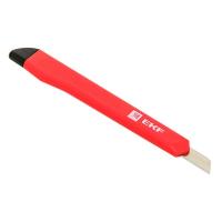 купить Нож технический с выдвижным лезвием 9мм пластик EKF Master в Пензе Нож технический с выдвижным лезвием 9мм пластик EKF Master