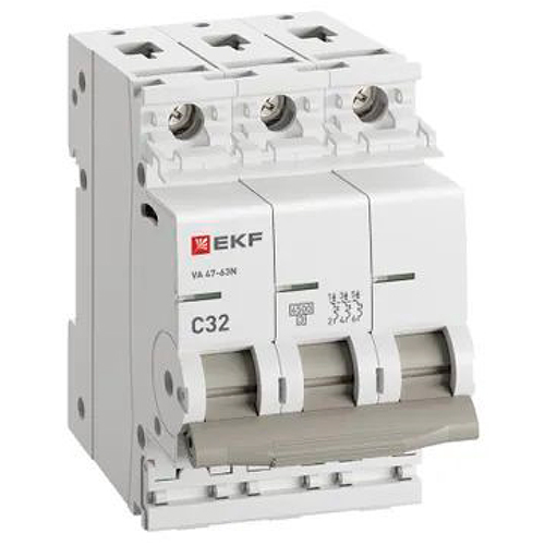 Автомат 3Р 32А C 4,5кА ВА47-63N EKF PROxima 