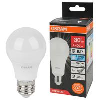 купить Лампа светодиодная 220В Е27 30Вт 6500К 2400лм стандарт A80 матовая Osram LED Value black в Пензе Лампа светодиодная 220В Е27 30Вт 6500К 2400лм стандарт A80 матовая Osram LED Value black