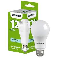 купить Лампа светодиодная 220В Е27 12Вт 6500К 1200лм стандарт A60 матовая GENERICA (IEK)  в Пензе Лампа светодиодная 220В Е27 12Вт 6500К 1200лм стандарт A60 матовая GENERICA (IEK)
