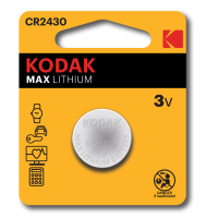 купить Батарейка дисковая CR2430 BL1 Kodak  в Пензе Батарейка дисковая CR2430 BL1 Kodak