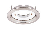 Светильник точечный GX53 круг хром матовый встраиваемый Jazzway