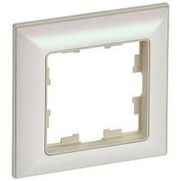 купить Брайт бежевый/жемчуг рамка 1-ая универсально  в Пензе Брайт бежевый/жемчуг рамка 1-ая универсально