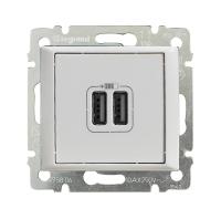 купить Валена белый розетка USB скрытая 2-ая   в Пензе Валена белый розетка USB скрытая 2-ая